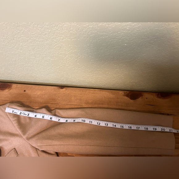 VTG The Fashion Place Solid Brown Wool Blend Two Button Blazer Jacket Women’s 12 - Picture 12 of 13